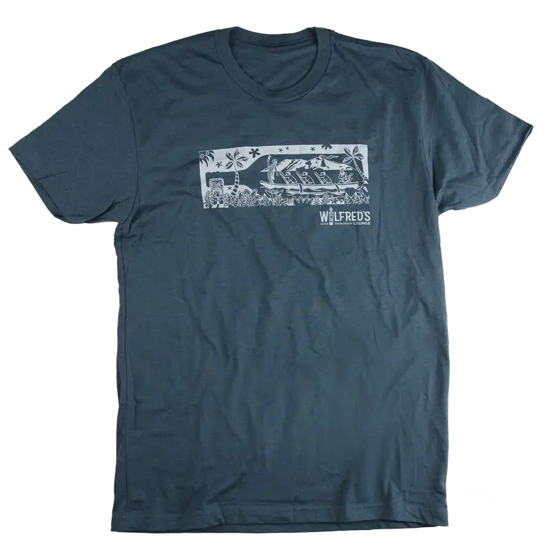 Bottle Outrigger T-Shirt Indigo