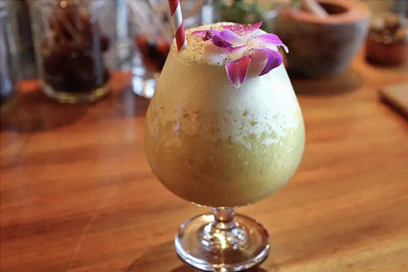 Tiki cocktail from Wilfred's Lounge